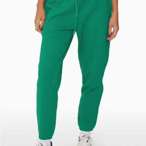 SET Active Palm Emerald Green Half Zip Sweatshirt Short and Jogger Set Large - Picture 9 of 11